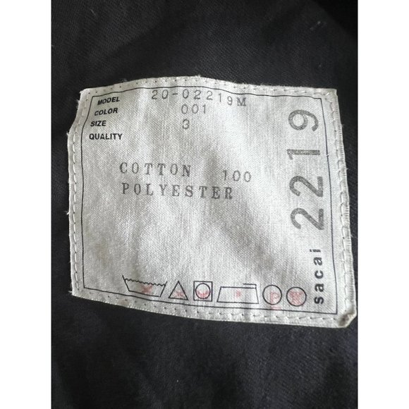 Sacai Buttoned Cuff Cargo Trousers - Picture 6 of 7